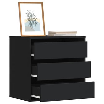 Ladekast 60x41x58 cm bewerkt hout zwart 1