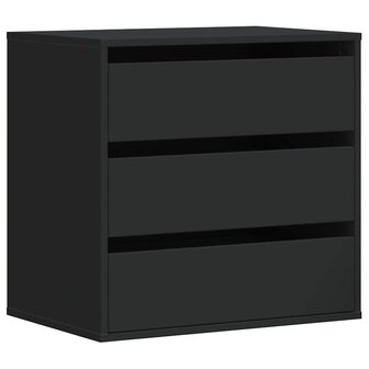 Ladekast 60x41x58 cm bewerkt hout zwart 2