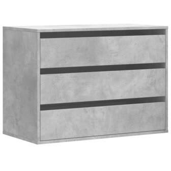 Ladekast 80x41x58 cm bewerkt hout betongrijs 2