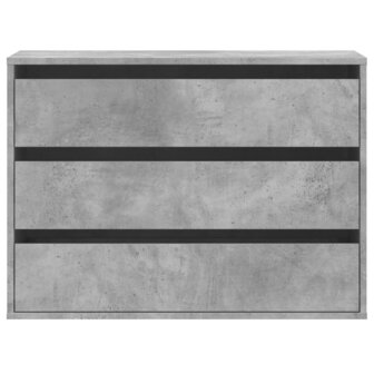 Ladekast 80x41x58 cm bewerkt hout betongrijs 4