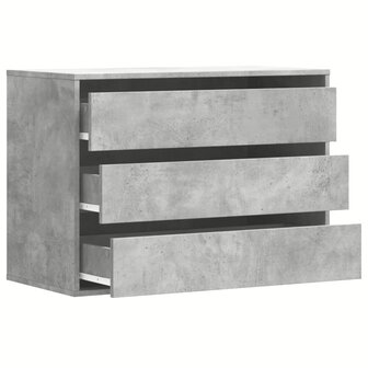 Ladekast 80x41x58 cm bewerkt hout betongrijs 5