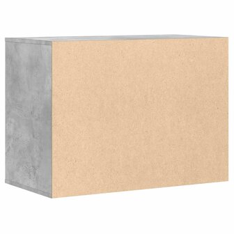Ladekast 80x41x58 cm bewerkt hout betongrijs 7