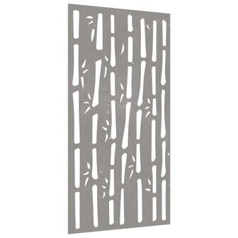 Wanddecoratie tuin bamboe-ontwerp 105x55 cm cortenstaal 3