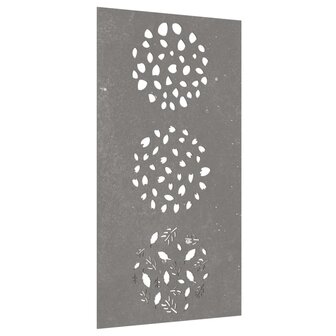 Wanddecoratie tuin bladontwerp 105x55 cm cortenstaal 3