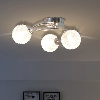 Plafondlamp met 3 LED-lampen G9 120 W 1