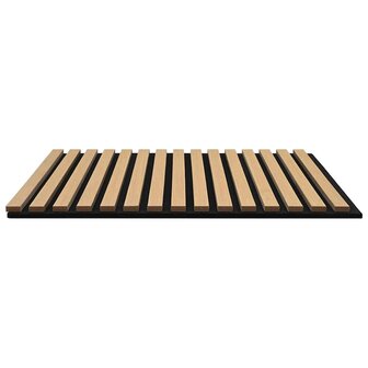 Akoestische wandpanelen 2 st latten 60,5x60 cm eikenfineer 4