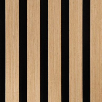 Akoestische wandpanelen 2 st latten 60,5x60 cm eikenfineer 9