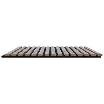 Akoestische wandpanelen 2 st latten 60,5x60 cm eikenfineer 4