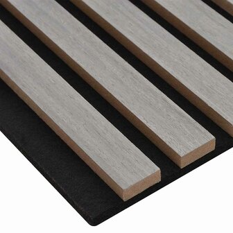Akoestische wandpanelen 2 st latten 60,5x60 cm eikenfineer 8