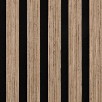 Akoestische wandpanelen 2 st latten 60,5x60 cm eikenfineer 9