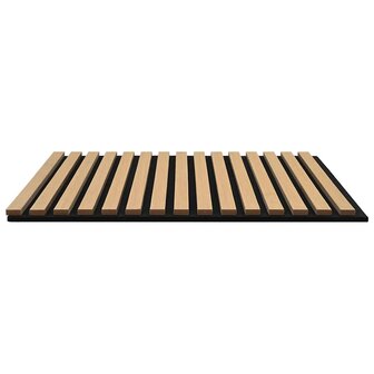 Akoestische wandpanelen 8 st latten 60,5x60 cm eikenfineer 4