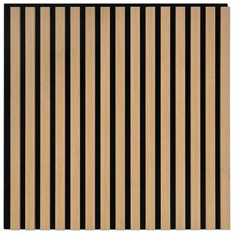 Akoestische wandpanelen 8 st latten 60,5x60 cm eikenfineer 6