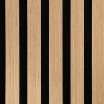 Akoestische wandpanelen 8 st latten 60,5x60 cm eikenfineer 9