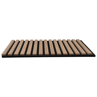 Akoestische wandpanelen 8 st latten 60,5x60 cm eikenfineer 4