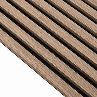 Akoestische wandpanelen 8 st latten 60,5x60 cm eikenfineer 7