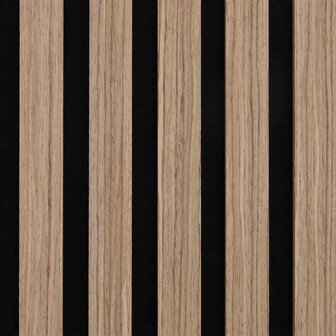 Akoestische wandpanelen 8 st latten 60,5x60 cm eikenfineer 9