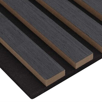 Akoestische wandpanelen 8 st latten 60,5x60 cm eikenfineer 8