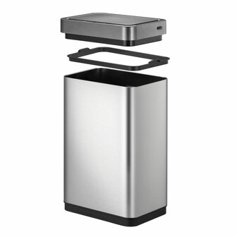 EKO Vuilnisbak met sensor Mirage X 80 L matzilverkleurig 6