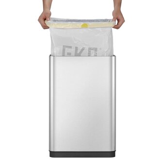 EKO Vuilnisbak met sensor Mirage X 80 L matzilverkleurig 9