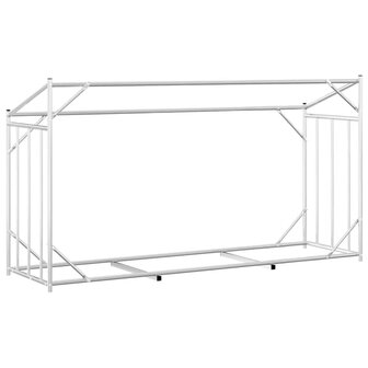 Haardhoutrek met regenhoes 200,5x60,5x110,5 cm staal 6