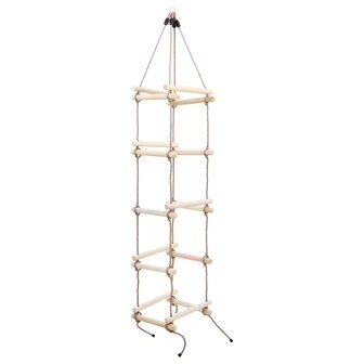 Touwladder 200 cm hout  2