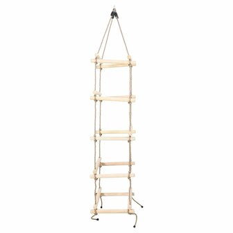 Touwladder 200 cm hout  3
