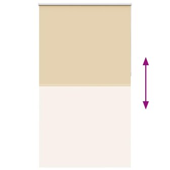 Rolgordijn verduisterend 130x210 cm stofbreedte 126,6 cm beige 5