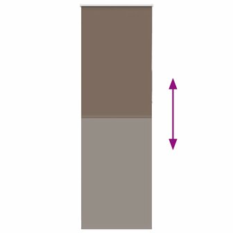 Rolgordijn verduisterend koffie 85x210 cm stofbreedte 80,7 cm 5
