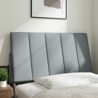 Hoofdbordkussen 90 cm stof lichtgrijs 2