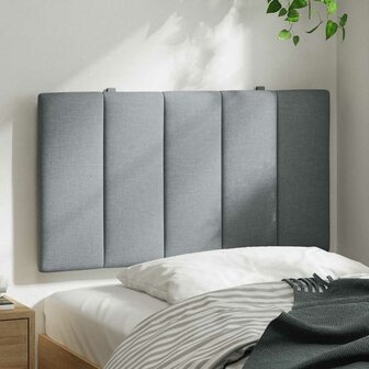 Hoofdbordkussen 90 cm stof lichtgrijs 3