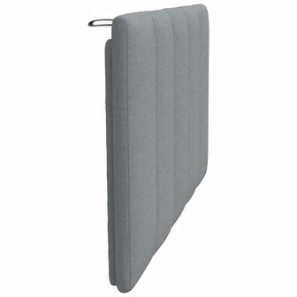 Hoofdbordkussen 90 cm stof lichtgrijs 5