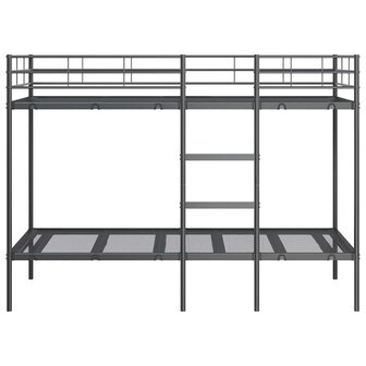 Stapelbed zonder matras 90x190 cm staal zwart 5