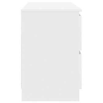 Tv-meubel 100x35x54 cm bewerkt hout wit 7
