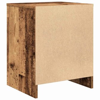 Nachtkastje met lade 40x34x50 cm oud houtkleurig 7