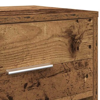 Nachtkastje met lade 40x34x50 cm oud houtkleurig 9