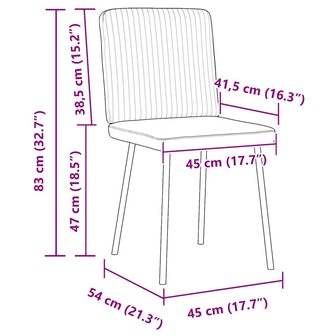 Eetkamerstoelen 2 st fluweel wijnrood 9