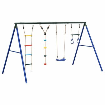Schommelset met schommel, trapeze, ladder en klimtouw 2