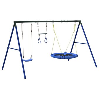 Schommelset met schommel, trapeze en schotelschommel 2