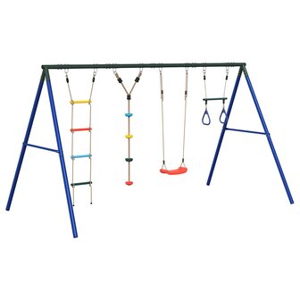 Schommelset met schommel, trapeze, ladder en klimtouw 2