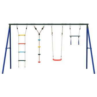 Schommelset met schommel, trapeze, ladder en klimtouw 3