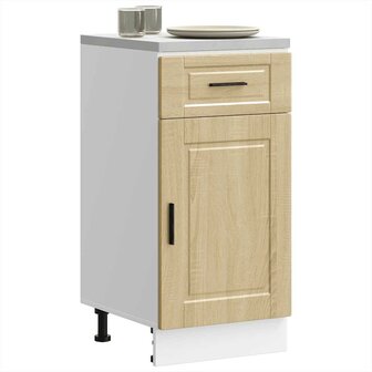 Keuken onderkast &quot;Porto&quot; bewerkt hout sonoma eikenkleurig 1