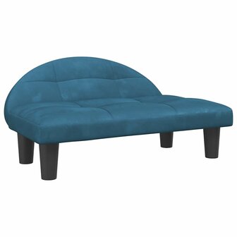 Hondenmand 70x52x30 cm fluweel blauw 2