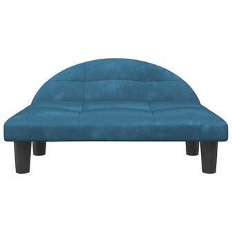 Hondenmand 70x52x30 cm fluweel blauw 3