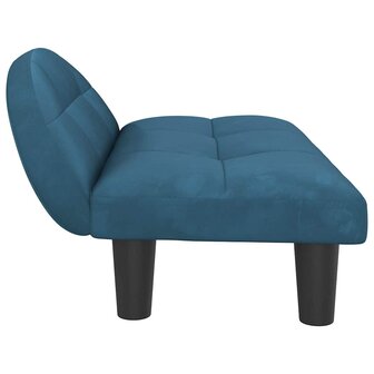 Hondenmand 70x52x30 cm fluweel blauw 4