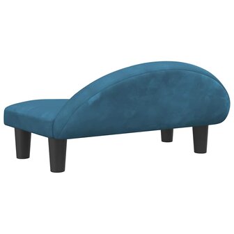 Hondenmand 70x52x30 cm fluweel blauw 5