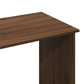 Bureau 80x40x75 cm bewerkt hout bruin eikenkleur 7