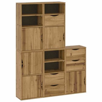 Bijzetkasten 5 st &quot;ODDA&quot; 40x24x79 cm massief grenenhout 2