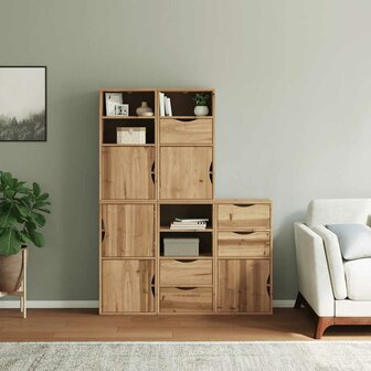 Bijzetkasten 5 st &quot;ODDA&quot; 40x24x79 cm massief grenenhout 3