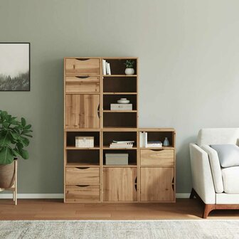 Bijzetkasten 5 st &quot;ODDA&quot; 40x24x79 cm massief grenenhout 3