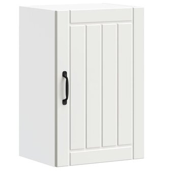 Keukenwandkast Lucca bewerkt hout wit 2